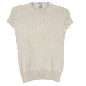 Aida Barni Tan Cashmere Top Sz S